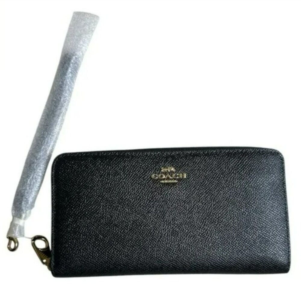 COACH Nwt Black Long Wallet -Retails$298